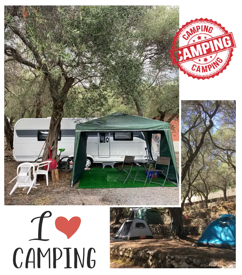 Camping in Paleokastritsa - Camping holidays in Corfu